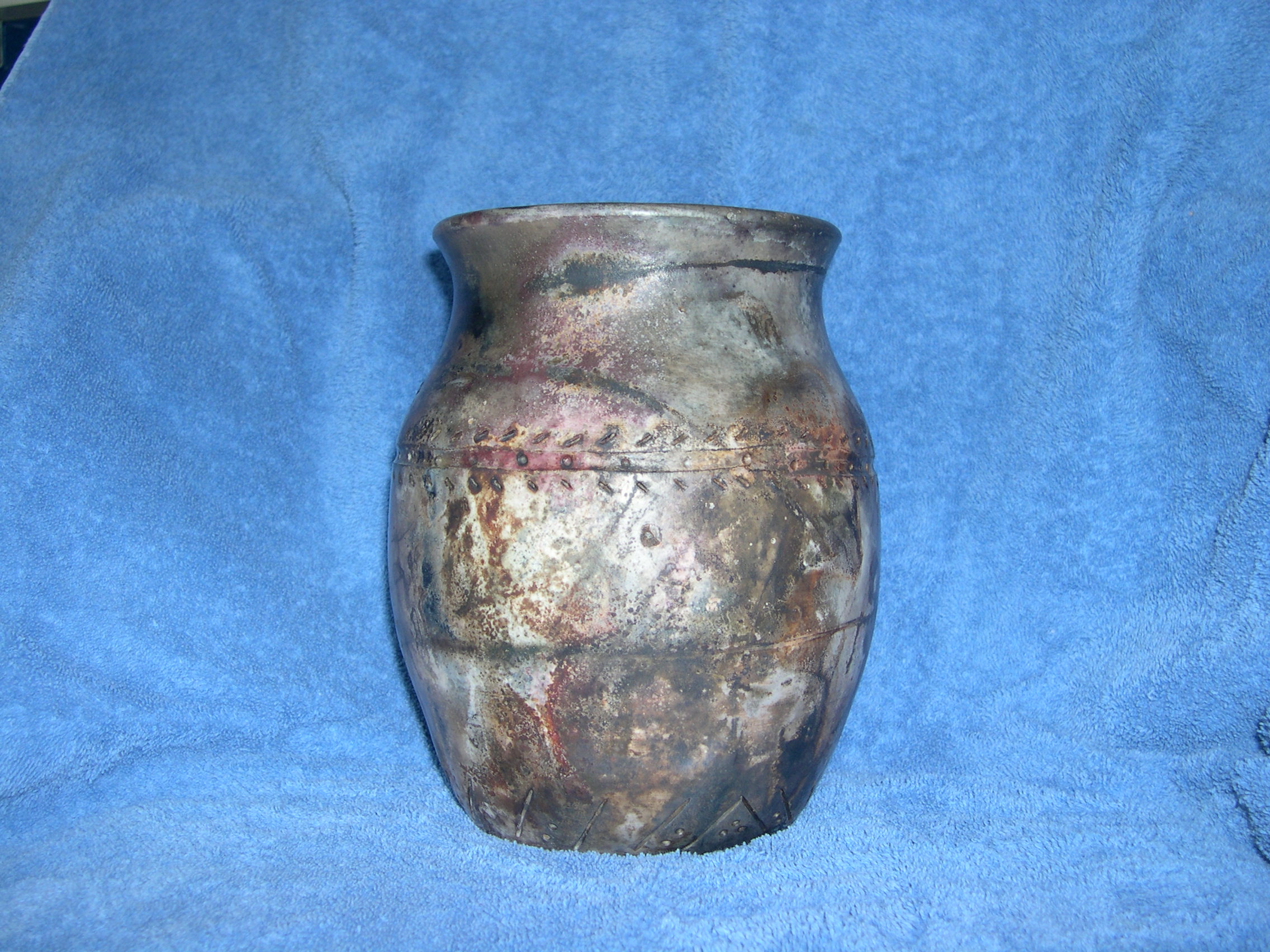 pit fired vase